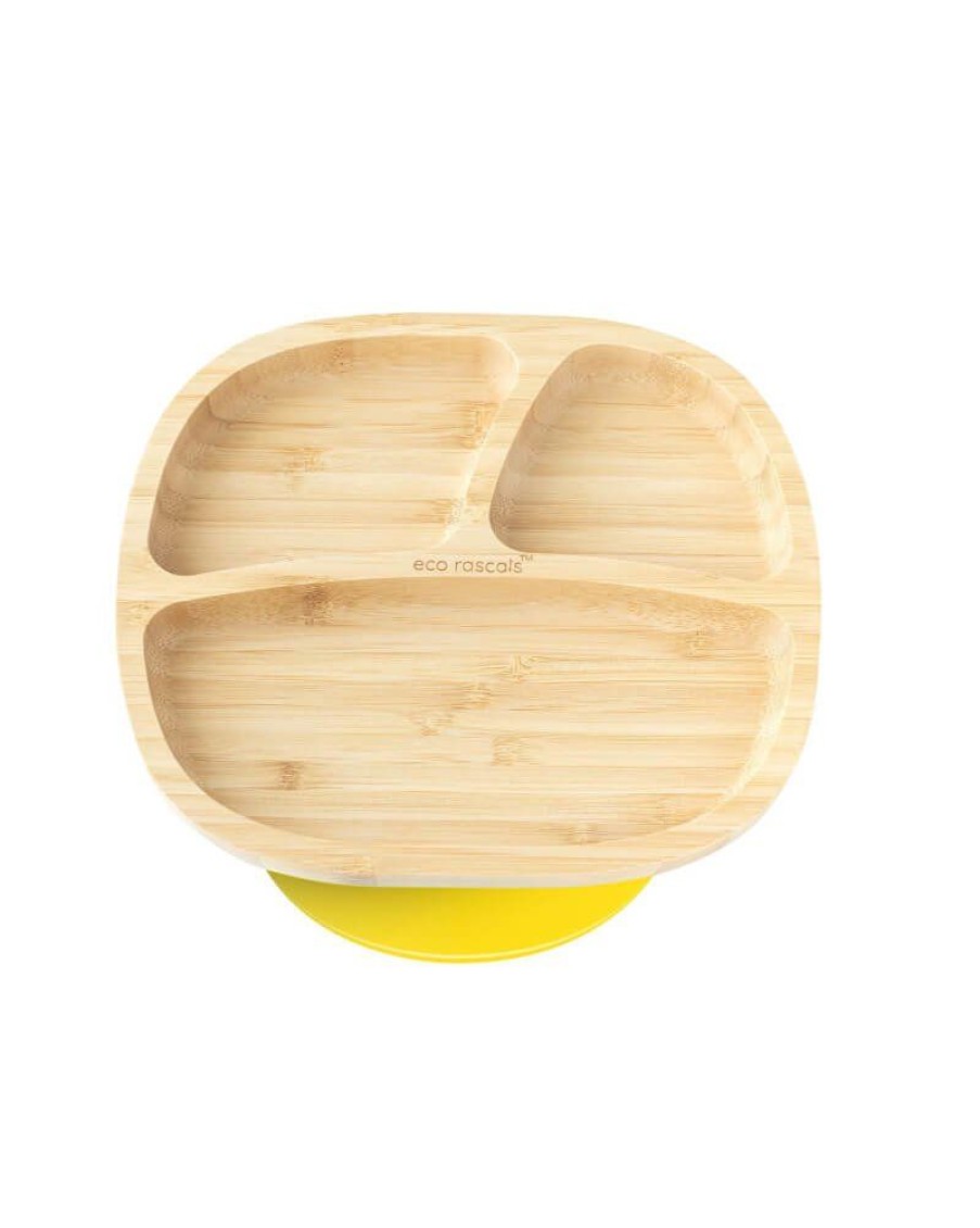 Feeding & Safety Eco Rascals | Bamboo Rectangle Plate - Yellow