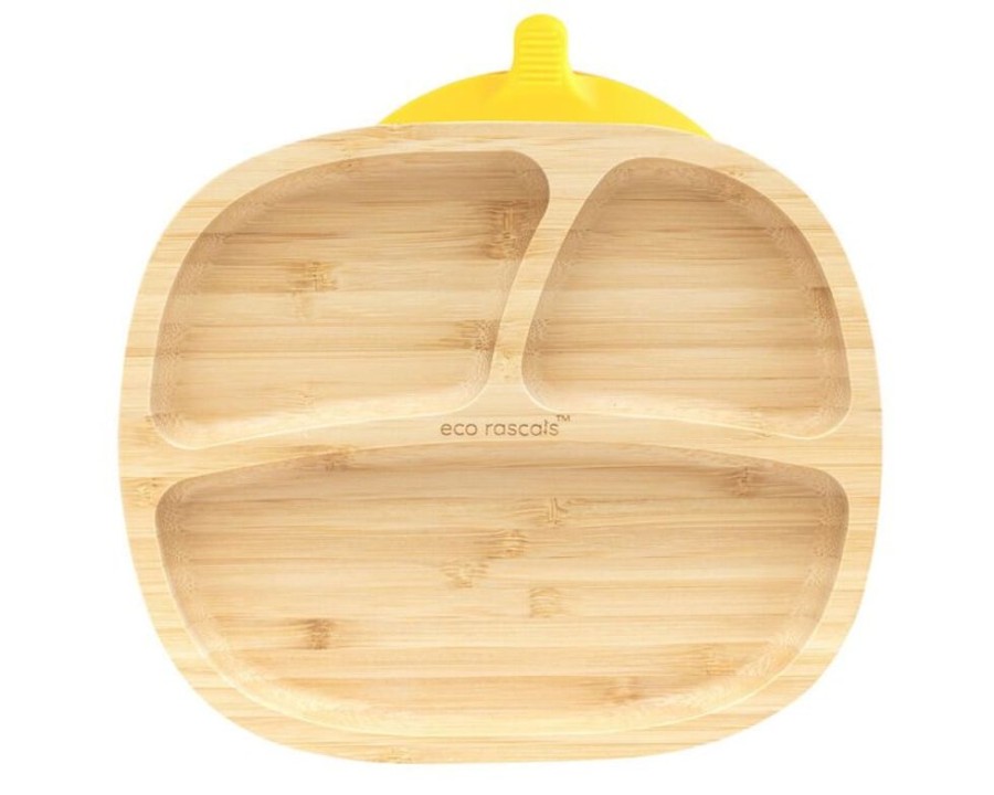 Feeding & Safety Eco Rascals | Bamboo Rectangle Plate - Yellow