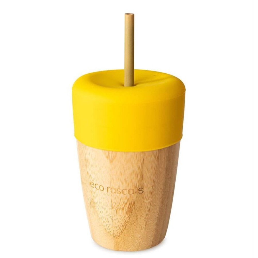 Feeding & Safety Eco Rascals | Large Cup & Two Straws - Yellow