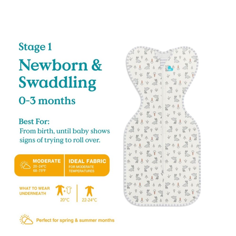 Nursery Love To Dream | Swaddle Up Cotton Designer Original - Bunny