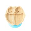 Feeding & Safety Eco Rascals | Bamboo Owl Suction Plate - Blue