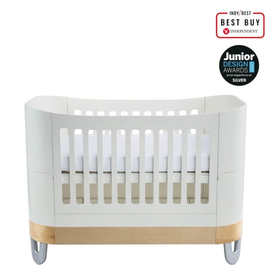 Nursery Gaia Baby | Serena Cot Bed - White & Natural