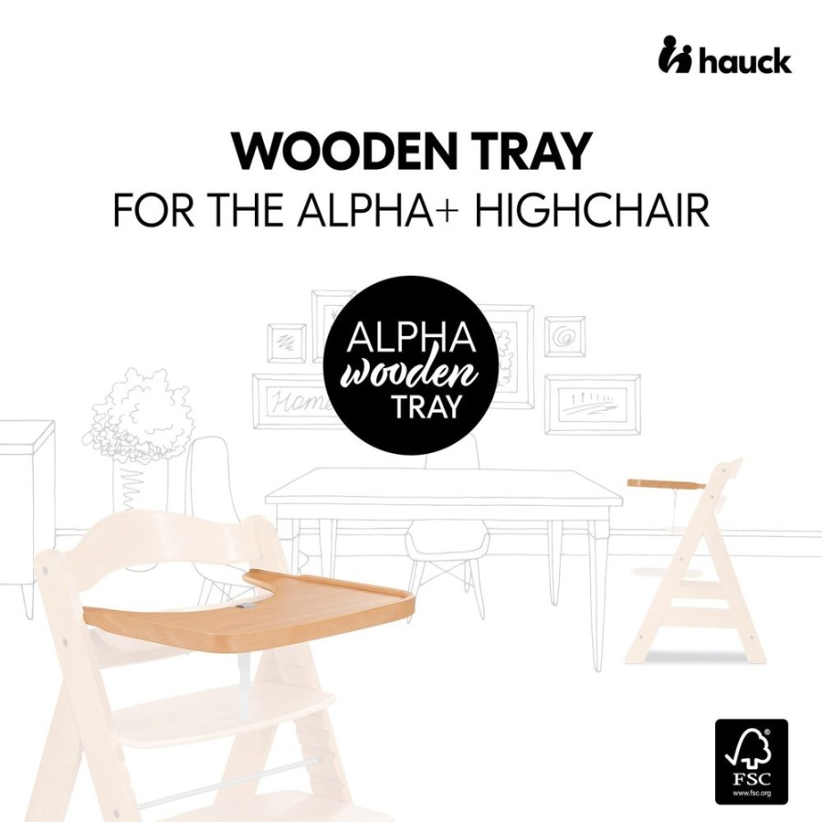 Feeding & Safety Hauck | Alpha Wooden Tray