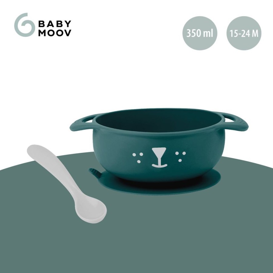 Feeding & Safety Babymoov | Tast'Isy Silicone Bowl & Spoon Set (15-24M) - Dog