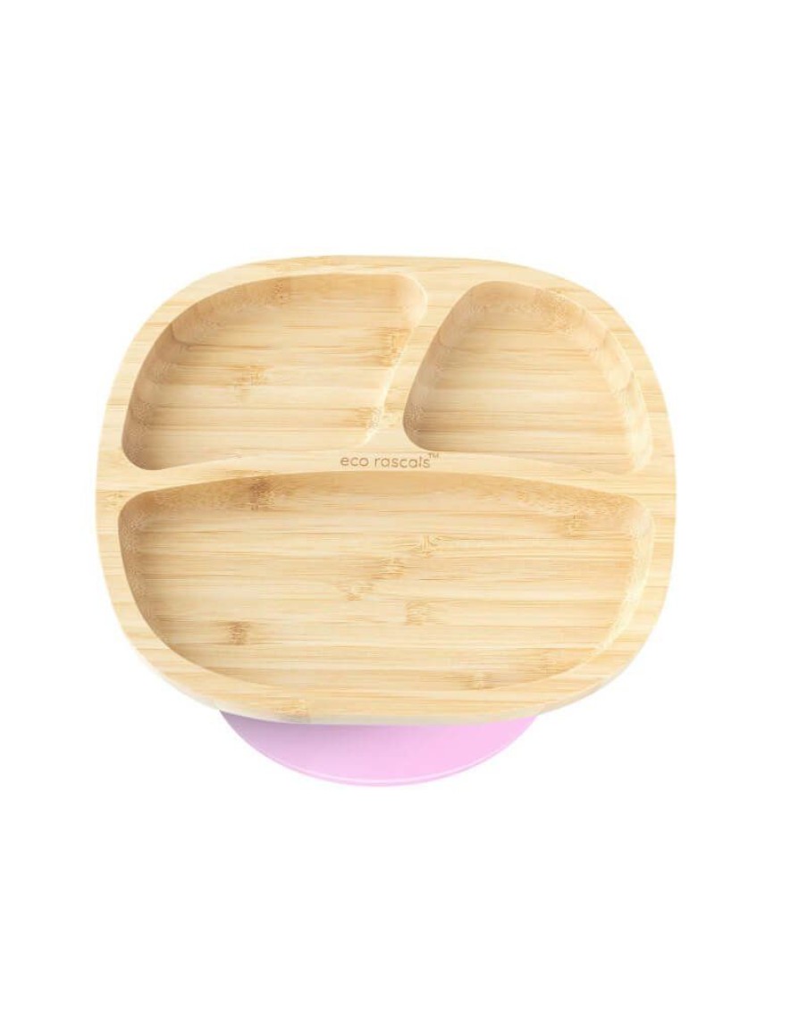 Feeding & Safety Eco Rascals | Bamboo Rectangle Plate - Pink