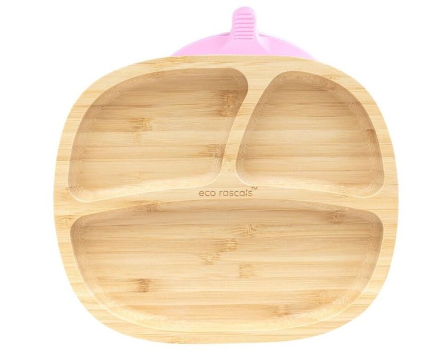 Feeding & Safety Eco Rascals | Bamboo Rectangle Plate - Pink