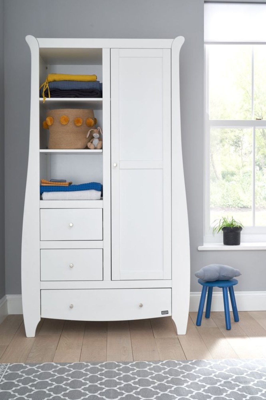 Nursery Tutti Bambini | Lucas & Katie Wardrobe - White