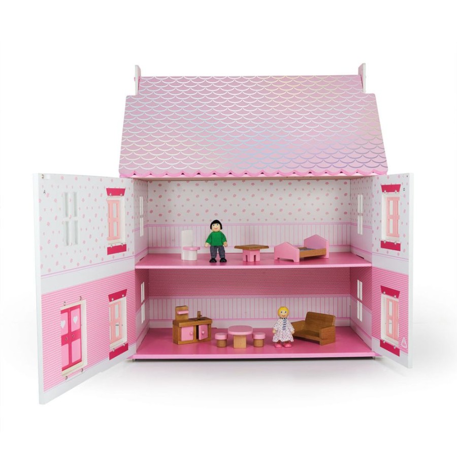 Toys Early Learning Centre | Deluxe Rosebud Dolls House With Furniture