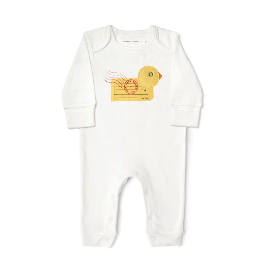 Clothing & Gifts From Babies with Love | Duck Organic Baby Grow & Hat Gift Set