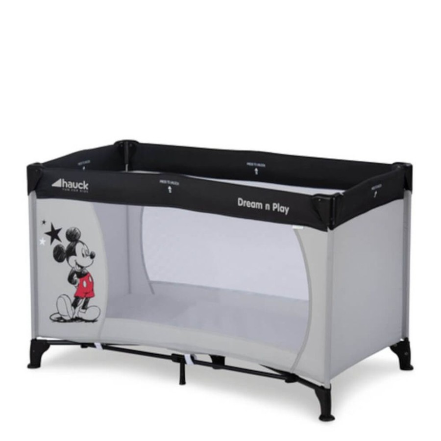 Nursery Hauck | Dream N Play Travel Cot - Mickey Stars