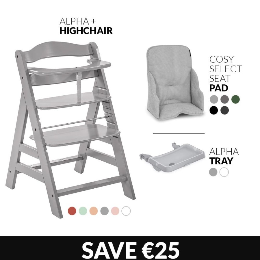 Feeding & Safety Hauck | Alpha Highchair Bundle