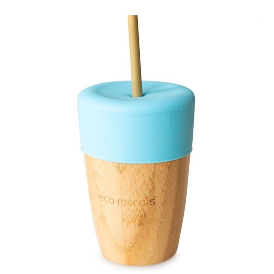 Feeding & Safety Eco Rascals | Large Cup & Two Straws - Blue