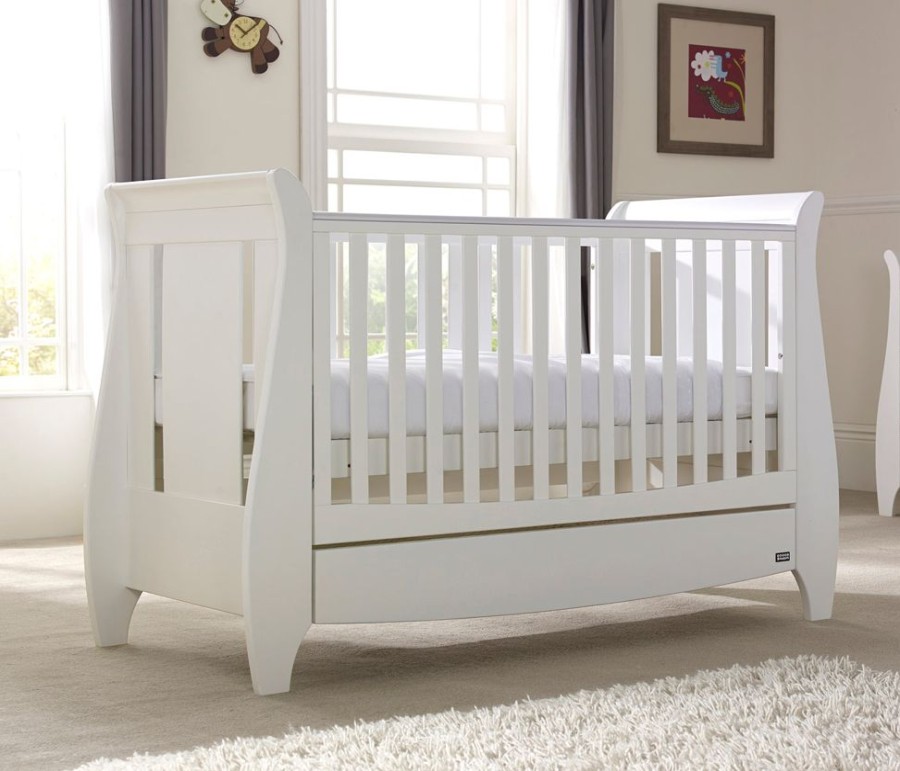 Nursery Tutti Bambini | Lucas Sleigh 3In1 Cot Bed - White