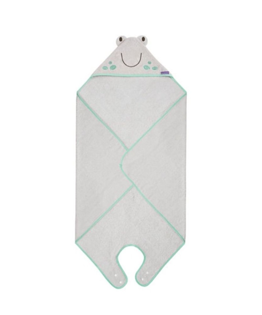 Bathing & Changing Clevamama | Bamboo Baby Bath Towel - Grey Frog