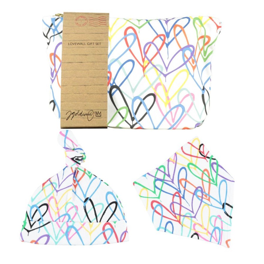 Clothing & Gifts From Babies with Love | #Lovewall Organic Accessories Gift Set In Gift Pouch