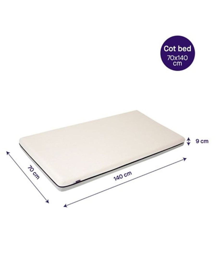 Nursery Clevamama | Clevafoam Support Cot Bed Mattress - 140 X 70Cm