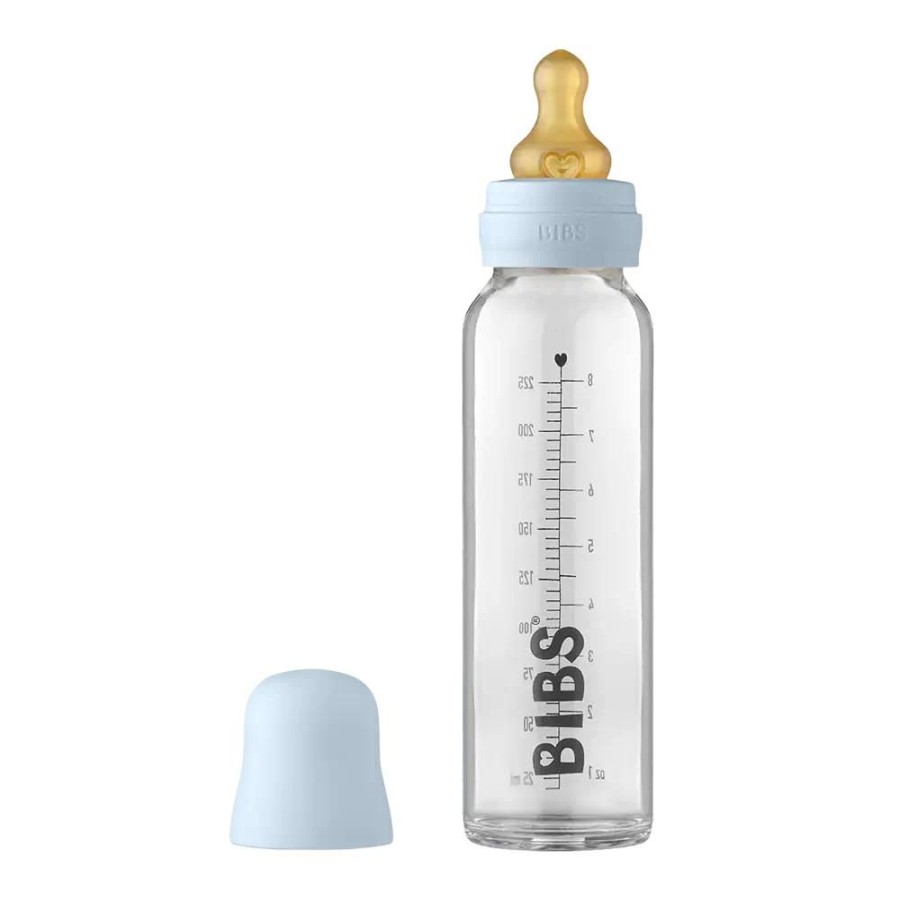 Feeding & Safety BIBS | Glass Bottle Set Latex 225Ml