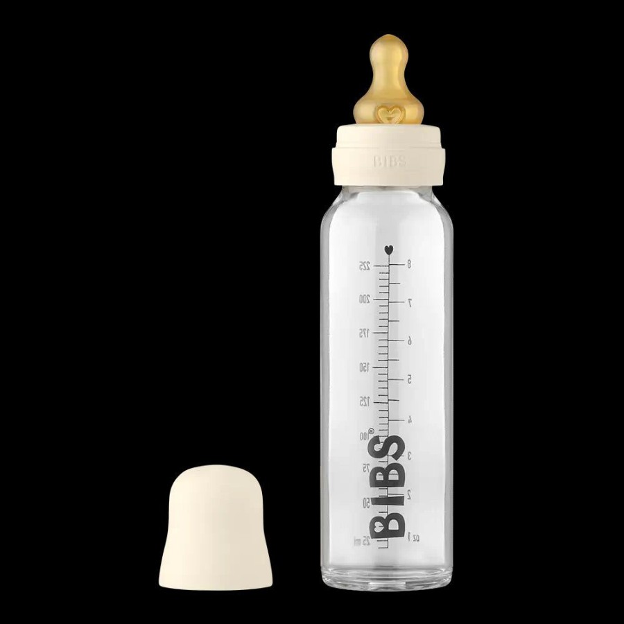 Feeding & Safety BIBS | Glass Bottle Set Latex 225Ml