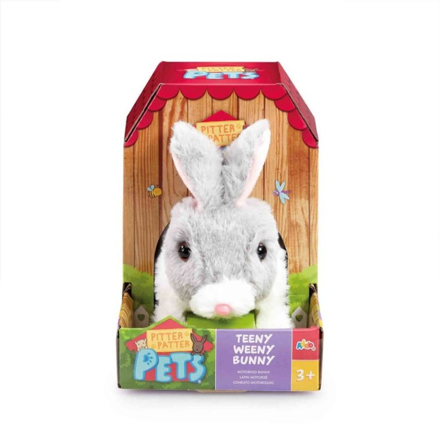 Toys Addo | Pitter Patter Pets Teeny Weeny Bunny - Grey