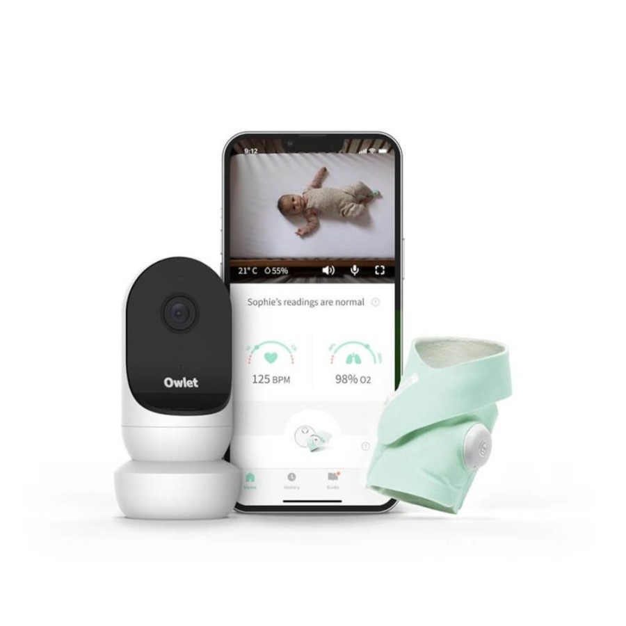 Feeding & Safety Owlet | Duo Monitor (Sock V3 & Cam 2) - Mint