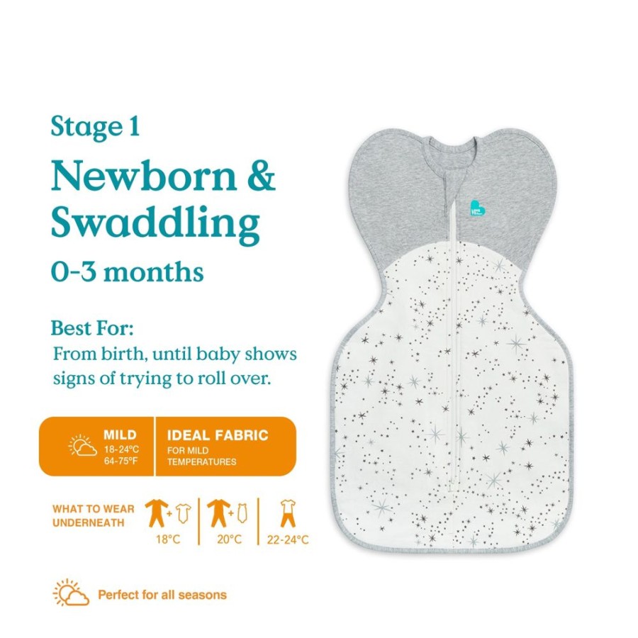 Nursery Love To Dream | Swaddle Up Cotton All Seasons - White