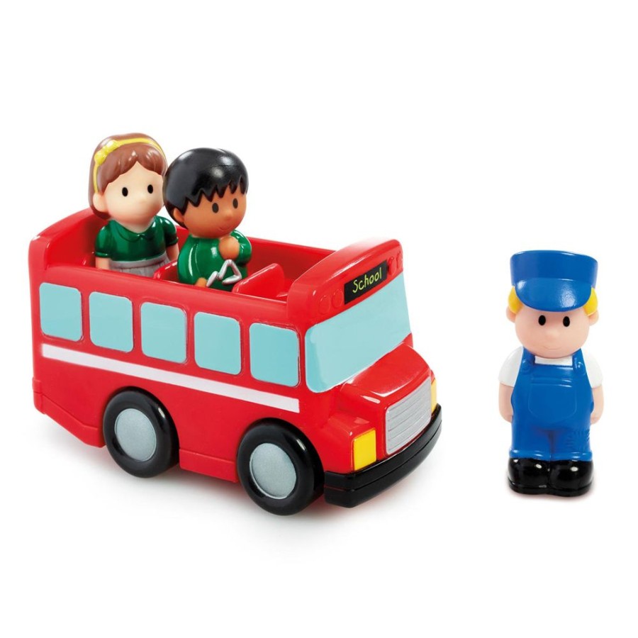 Toys Early Learning Centre | Happyland School Bus With Driver And Children Figures