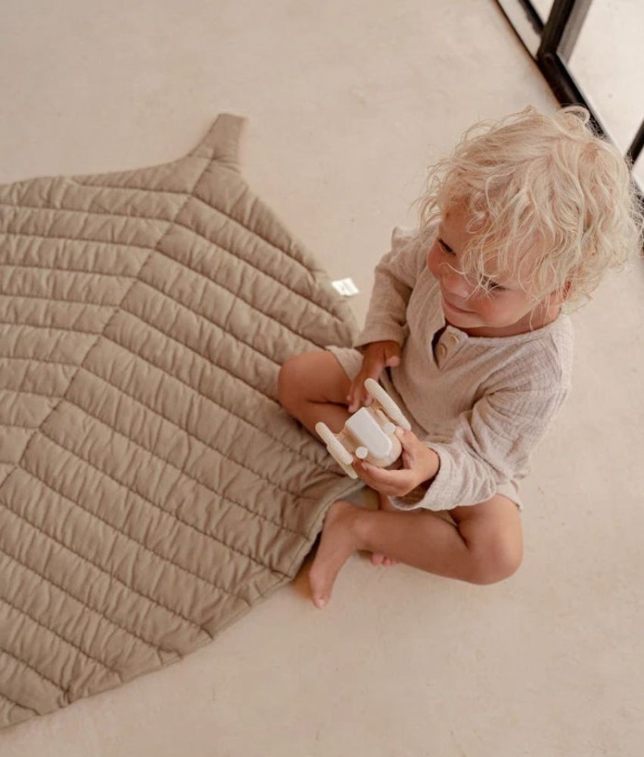 Toys Toddlekind | Organic Leaf Mat - Tan