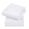 Nursery Clevamama | Fitted Cot Sheets 2Pk - White