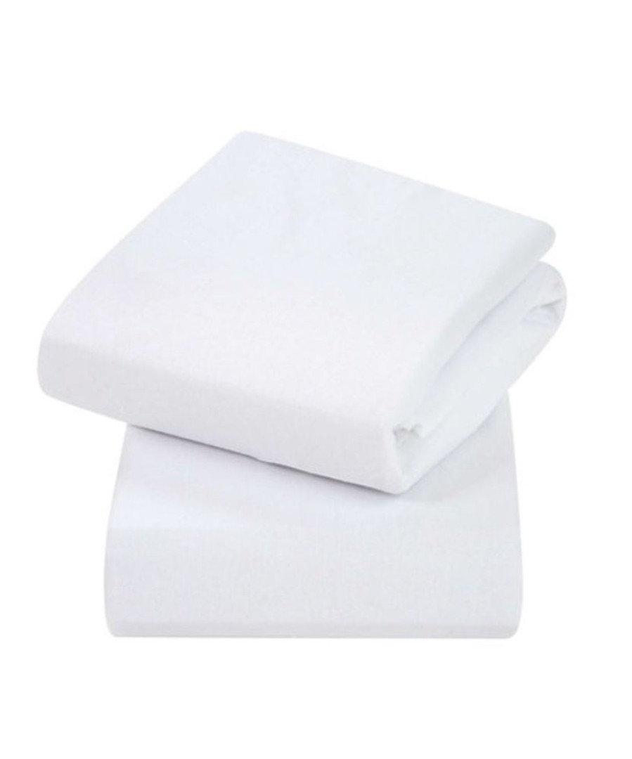 Nursery Clevamama | Fitted Cot Sheets 2Pk - White