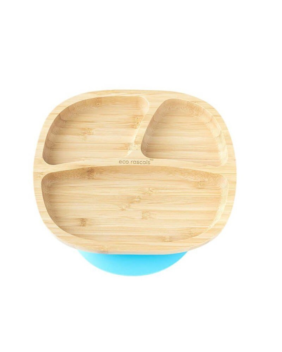 Feeding & Safety Eco Rascals | Bamboo Rectangle Plate - Blue