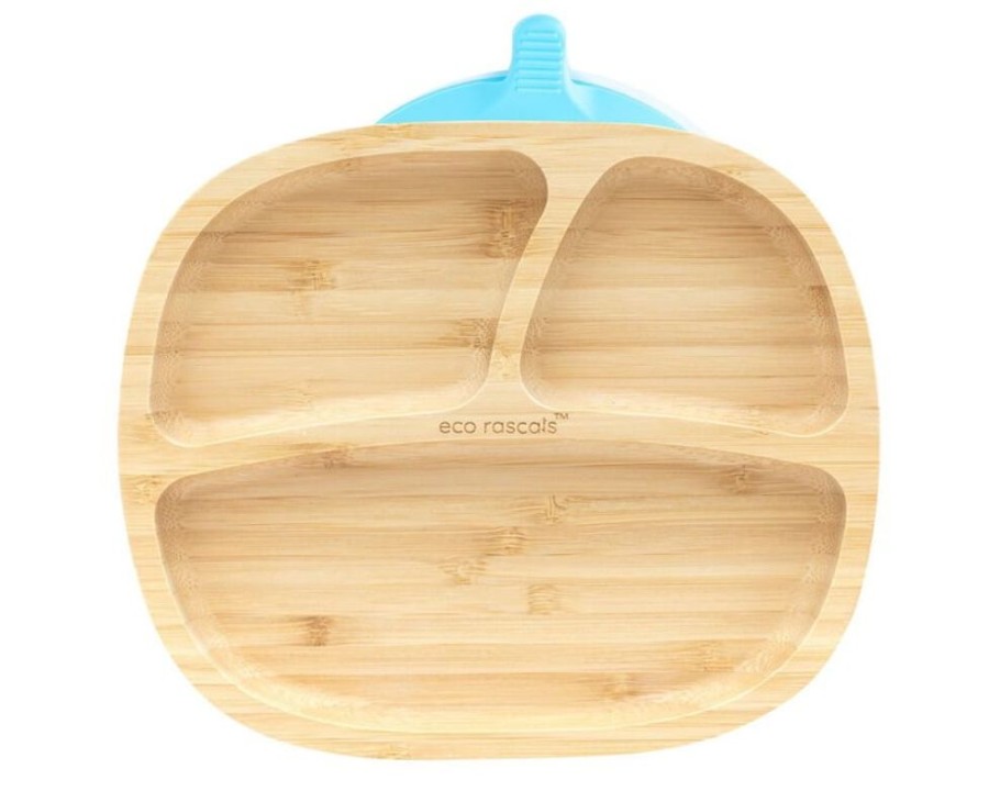 Feeding & Safety Eco Rascals | Bamboo Rectangle Plate - Blue