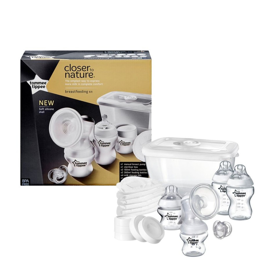 Feeding & Safety Tommee Tippee | Tommee Tippee Closer To Nature Breastfeeding Starter Set