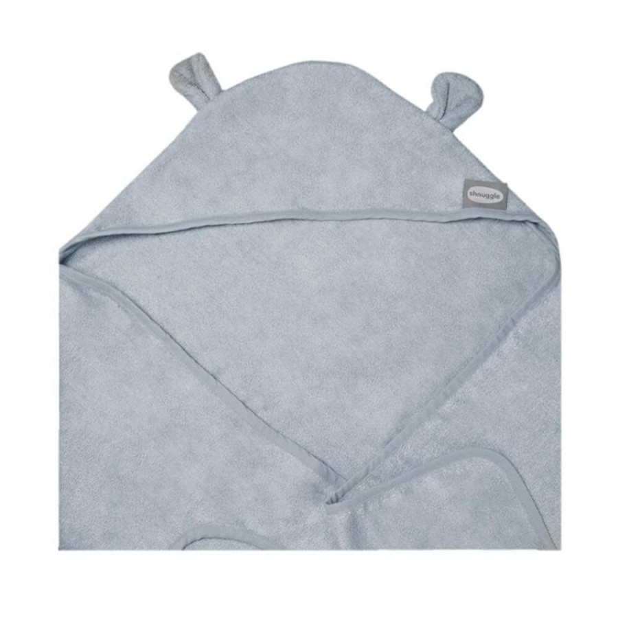 Bathing & Changing Shnuggle | Shnuggle Wearable Towel With Ears - Grey