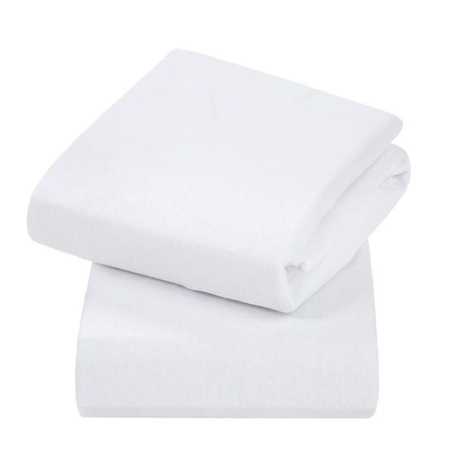 Nursery Clevamama | Fitted Cot & Cot Bed Sheets 2Pk - White