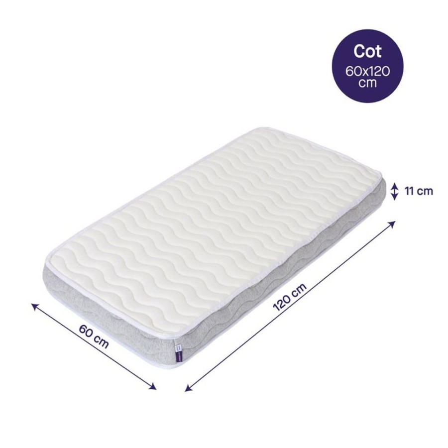 Nursery Clevamama | Clevafoam Pocket Sprung Cot Mattress - 120 X 60Cm