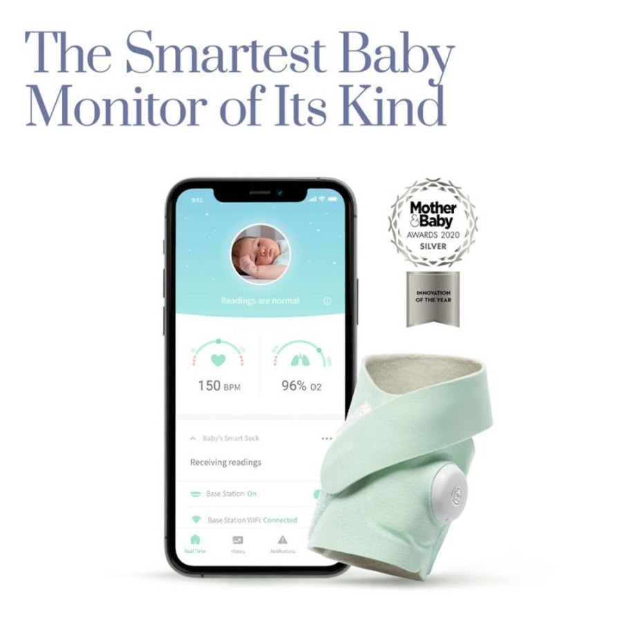 Feeding & Safety Owlet | Smart Sock V3 - Mint