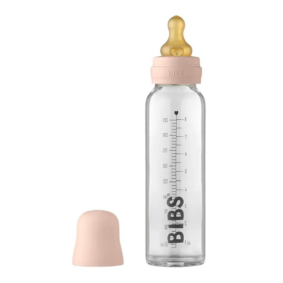 Feeding & Safety BIBS | Glass Bottle Set Latex 225Ml