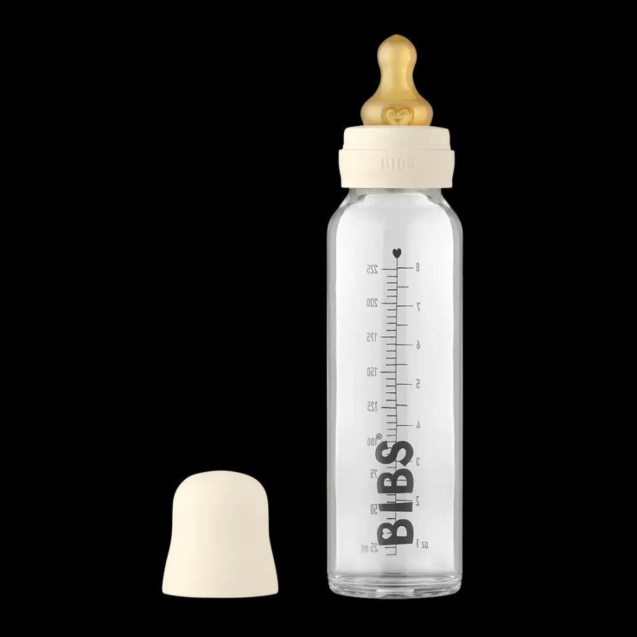 Feeding & Safety BIBS | Glass Bottle Set Latex 225Ml