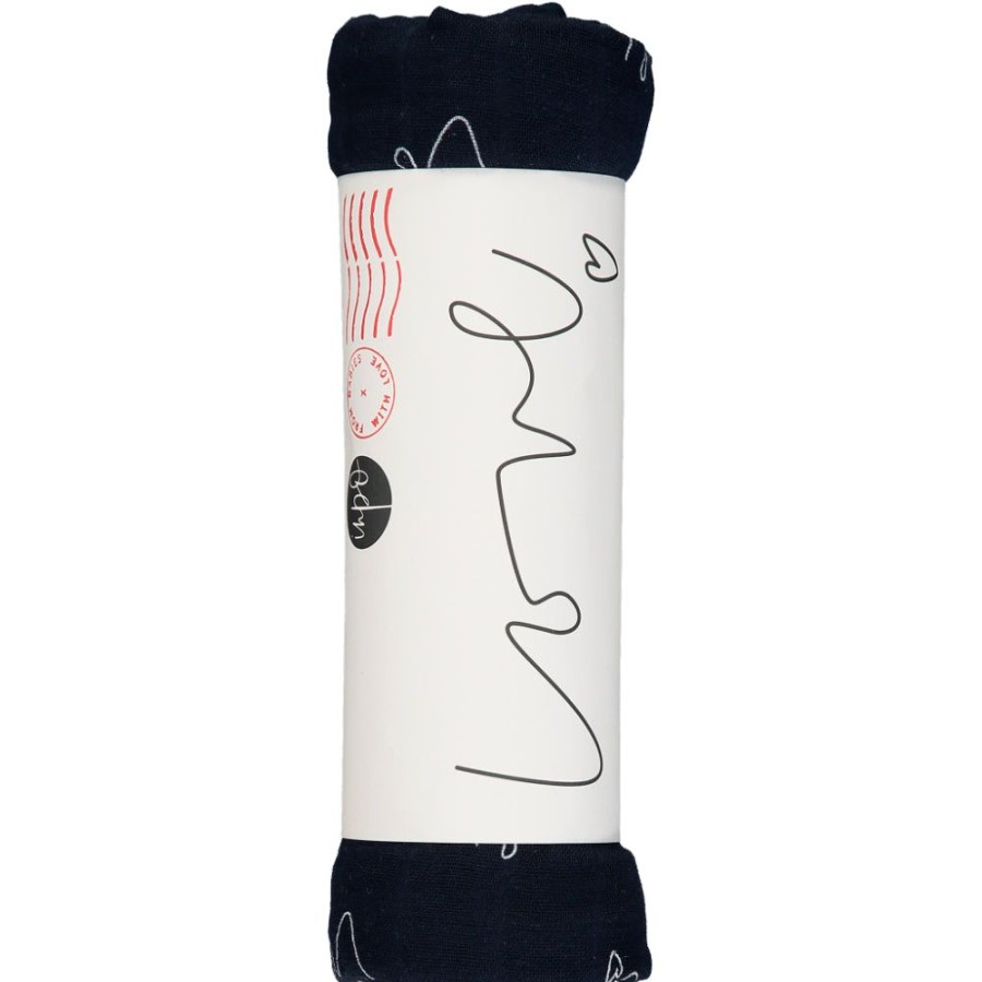 Feeding & Safety From Babies with Love | Love Organic Muslin Shawl & Swaddling Wrap - Night Sky