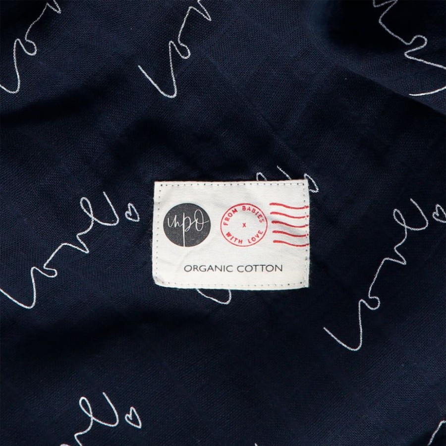 Feeding & Safety From Babies with Love | Love Organic Muslin Shawl & Swaddling Wrap - Night Sky