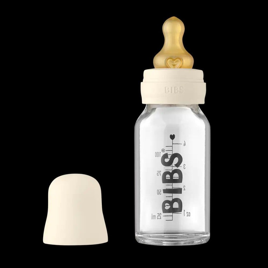 Feeding & Safety BIBS | Glass Bottle Set Latex 110Ml