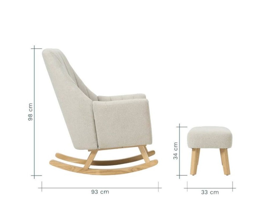 Nursery Tutti Bambini | Jonah Rocking Chair & Footstool